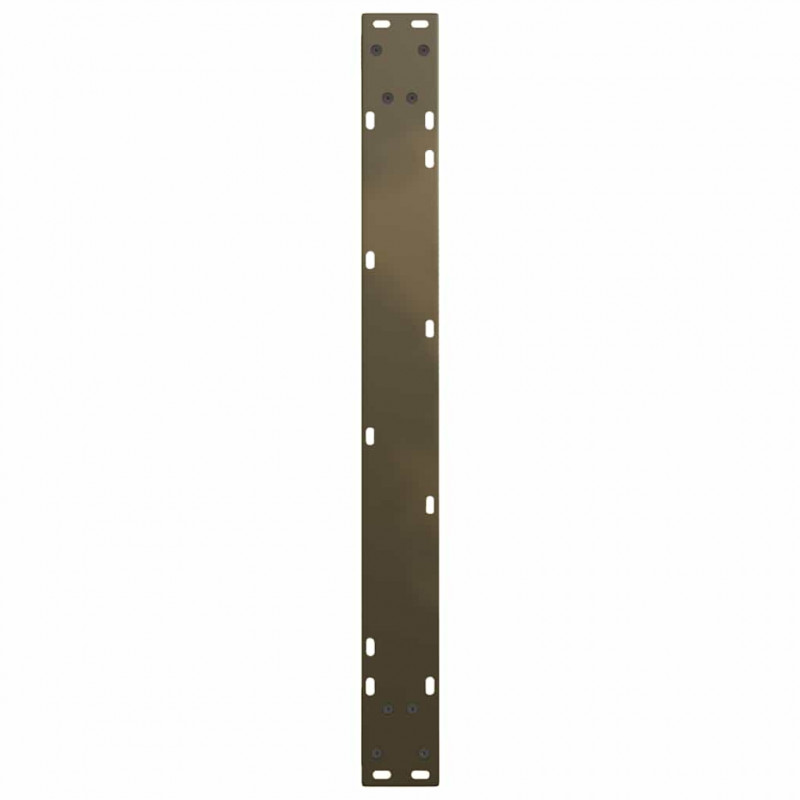 Nogi do stołu jadalnego w kształcie litery V 3 szt. Naturalna stal 80x(72-73,3) cm Stal