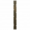 Nogi do stołu jadalnego w kształcie litery V 3 szt. Naturalna stal 80x(72-73,3) cm Stal