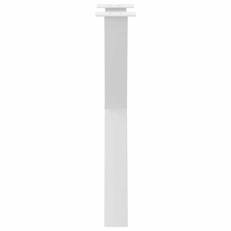 Nogi do stołu jadalnego w kształcie litery X 2 szt. Białe 50x(72-73) cm Stal