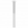 Nogi do stołu jadalnego w kształcie litery X 2 szt. Białe 50x(72-73) cm Stal