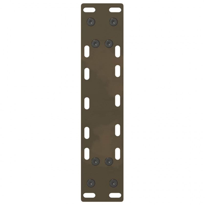 Nogi do stolika kawowego Naturalna stal 2 szt. 38x(42-43) cm Stal