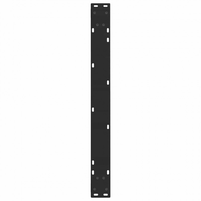 Nogi do stołu jadalnego w kształcie litery V 3 szt. Czarne 90x(72-73,3) cm Stal