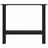 Nogi do stolika kawowego czarne 2 szt. 50x(42-43) cm stal