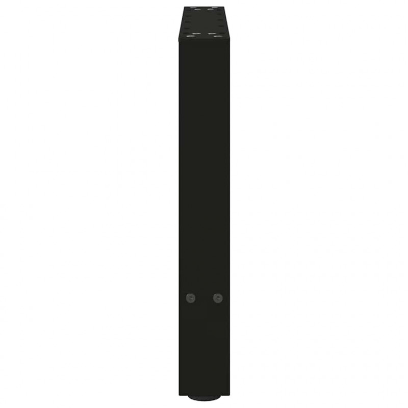 Nogi do stolika kawowego czarne 2 szt. 50x(42-43) cm stal