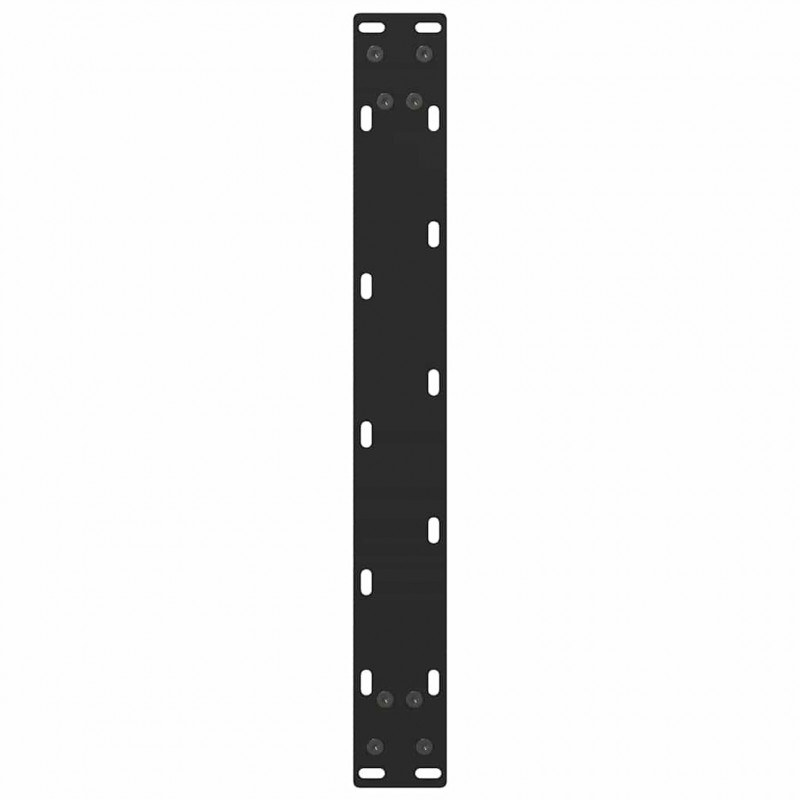 Nogi do stolika kawowego czarne 2 szt. 50x(42-43) cm stal