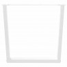 Nogi do stołu jadalnego w kształcie litery V 3 szt. Białe 90x(72-73,3) cm Stal