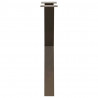 Nogi do stołu jadalnego w kształcie litery X 2 szt. Naturalna stal 50x(72-73) cm Stal