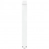 Nogi do stołu jadalnego w kształcie litery V 3 szt. Białe 90x(72-73,3) cm Stal