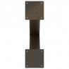 Nogi do stołu jadalnego w kształcie litery X 2 szt. Naturalna stal 50x(72-73) cm Stal