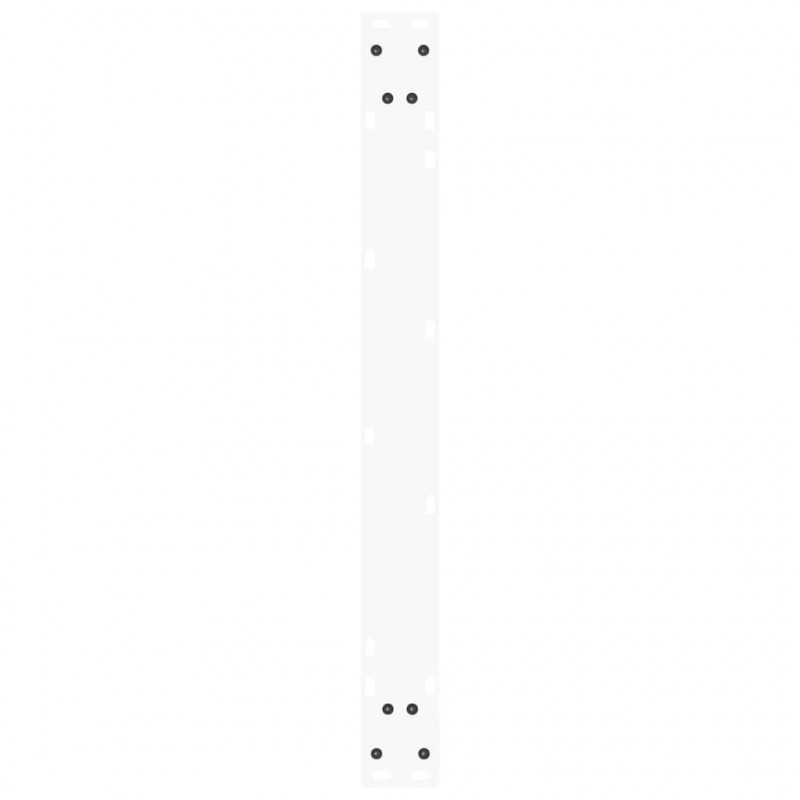Nogi do stołu jadalnego w kształcie litery V 3 szt. Białe 90x(72-73,3) cm Stal