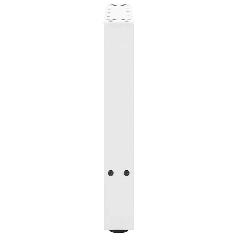 Nogi do stolika kawowego białe 2 szt. 50x(42-43) cm stal
