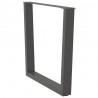 Nogi do stołu jadalnego w kształcie litery V 3 szt. Antracyt 90x(72-73,3) cm Stal
