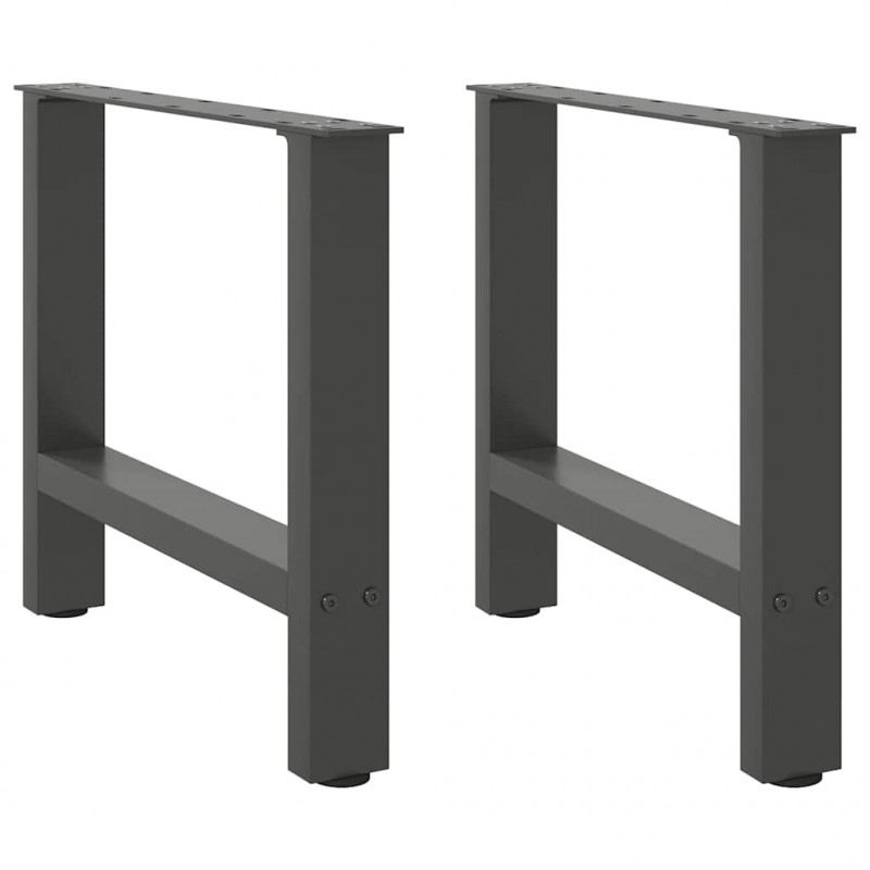 Nogi do stolika kawowego Antracyt 2 szt. 50x(42-43) cm Stal