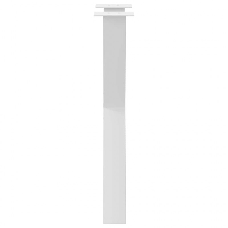 Nogi do stołu jadalnego w kształcie litery X 2 szt. Białe 60x(72-73) cm Stal