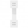 Nogi do stołu jadalnego w kształcie litery X 2 szt. Białe 60x(72-73) cm Stal