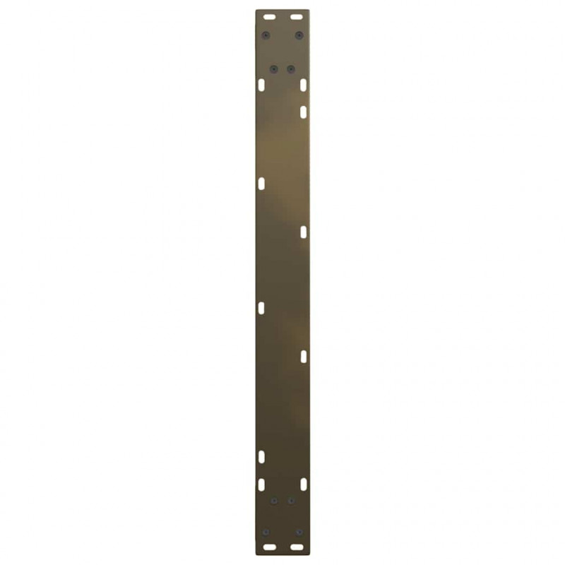 Nogi do stołu jadalnego w kształcie litery V 3 szt. Naturalna stal 90x(72-73,3) cm Stal