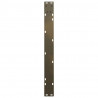 Nogi do stołu jadalnego w kształcie litery V 3 szt. Naturalna stal 90x(72-73,3) cm Stal