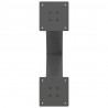 Nogi do stołu jadalnego w kształcie litery X 2 szt. Antracyt 60x(72-73) cm Stal
