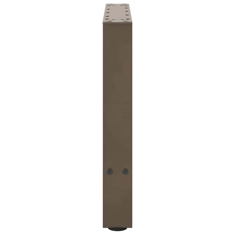 Nogi do stolika kawowego Naturalna stal 2 szt. 50x(42-43) cm Stal