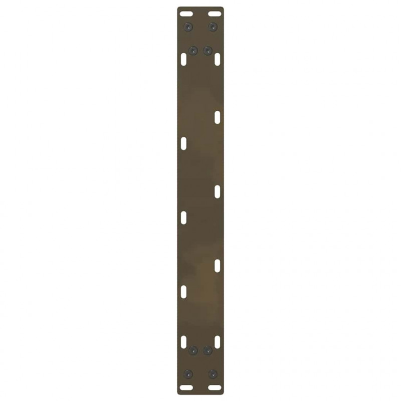 Nogi do stolika kawowego Naturalna stal 2 szt. 50x(42-43) cm Stal