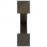 Nogi do stołu jadalnego w kształcie litery X 2 szt. Naturalna stal 60x(72-73) cm Stal