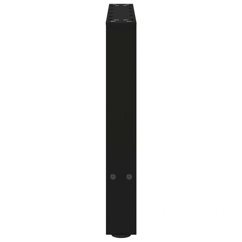 Nogi do stolika kawowego czarne 2 szt. 60x(42-43) cm stal