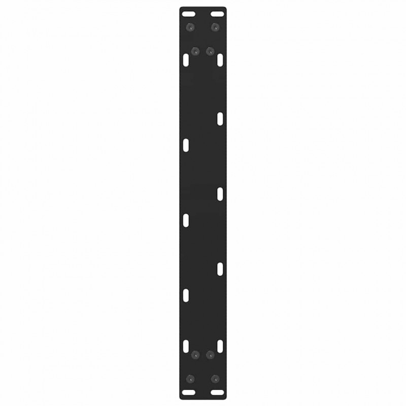 Nogi do stolika kawowego czarne 2 szt. 60x(42-43) cm stal
