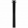 Nogi do stołu jadalnego w kształcie litery X 2 szt. Czarne 70x(72-73) cm Stal