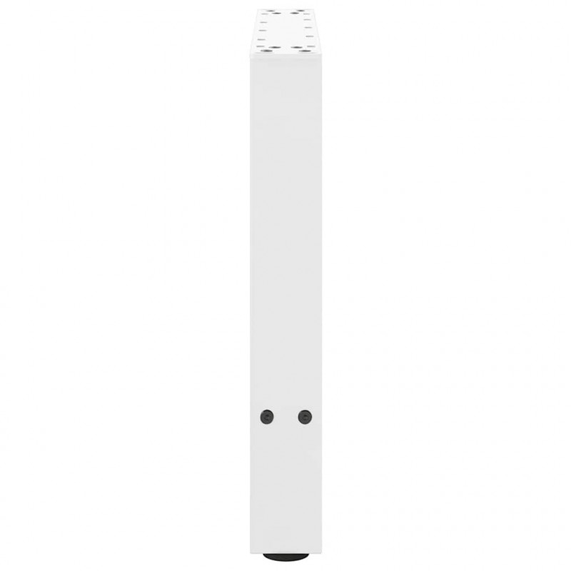 Nogi do stolika kawowego Białe 2 szt. 60x(42-43) cm Stal