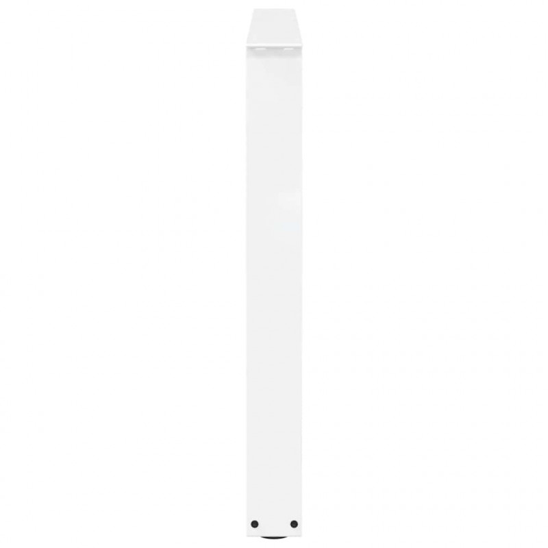 Nogi do stołu jadalnego w kształcie litery V 3 szt. Białe 100x(72-73,3) cm Stal