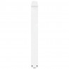Nogi do stołu jadalnego w kształcie litery V 3 szt. Białe 100x(72-73,3) cm Stal