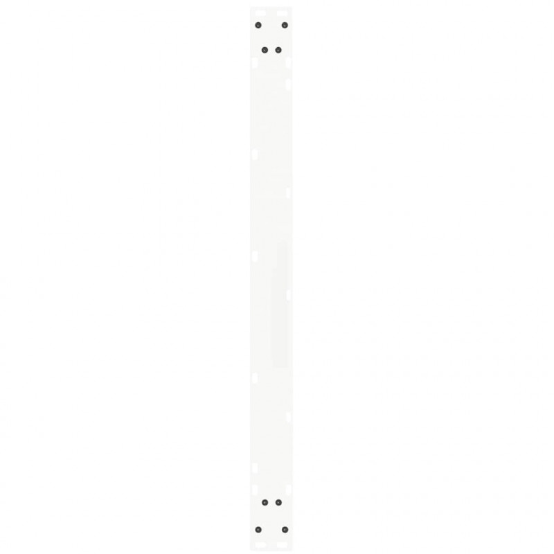 Nogi do stołu jadalnego w kształcie litery V 3 szt. Białe 100x(72-73,3) cm Stal