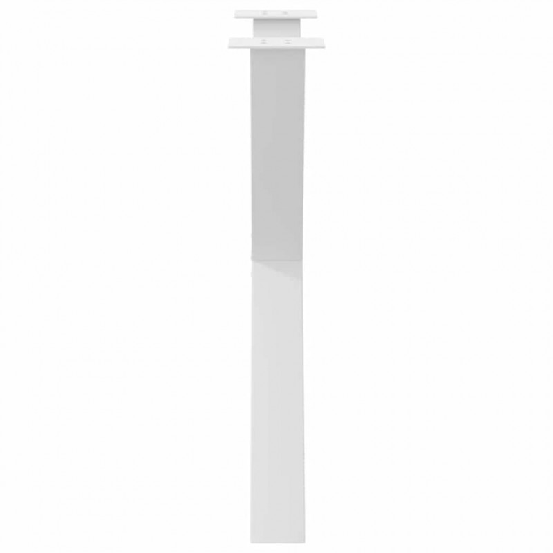 Nogi do stołu jadalnego w kształcie litery X 2 szt. Białe 70x(72-73) cm Stal