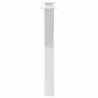 Nogi do stołu jadalnego w kształcie litery X 2 szt. Białe 70x(72-73) cm Stal