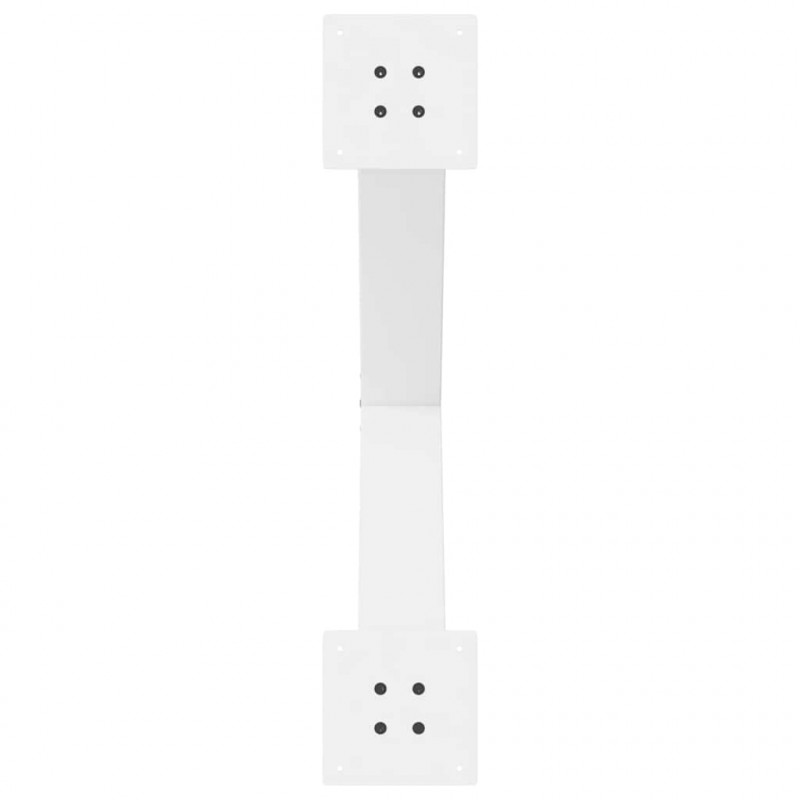 Nogi do stołu jadalnego w kształcie litery X 2 szt. Białe 70x(72-73) cm Stal