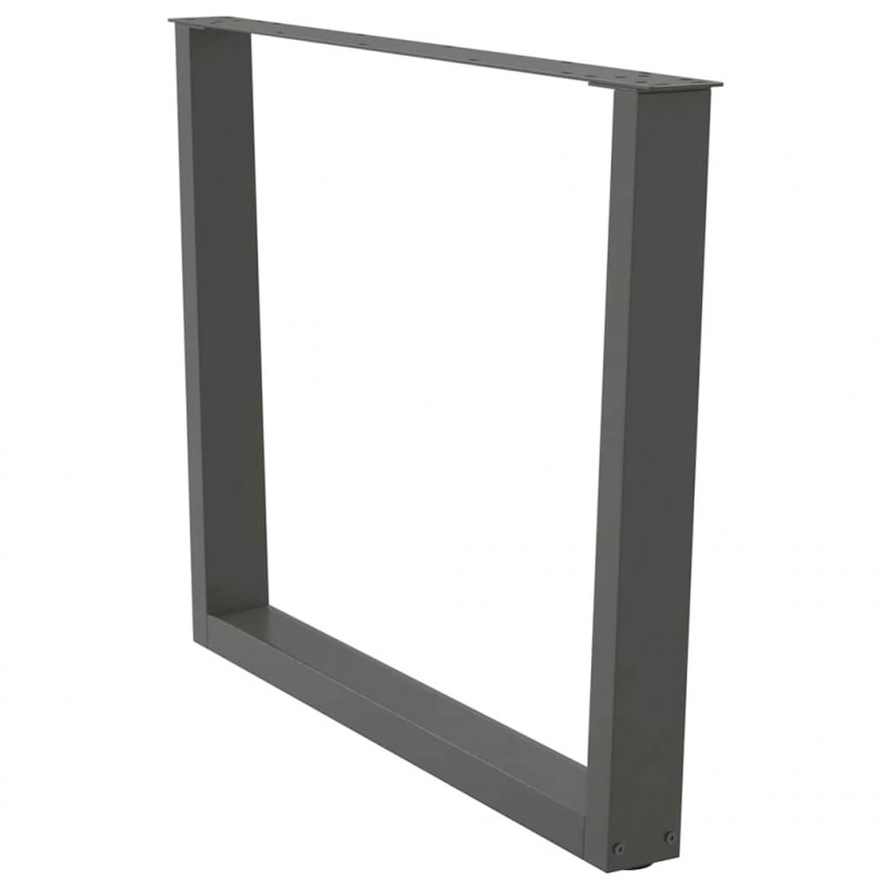 Nogi do stołu jadalnego w kształcie litery V 3 szt. Antracyt 100x(72-73,3) cm Stal