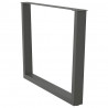 Nogi do stołu jadalnego w kształcie litery V 3 szt. Antracyt 100x(72-73,3) cm Stal