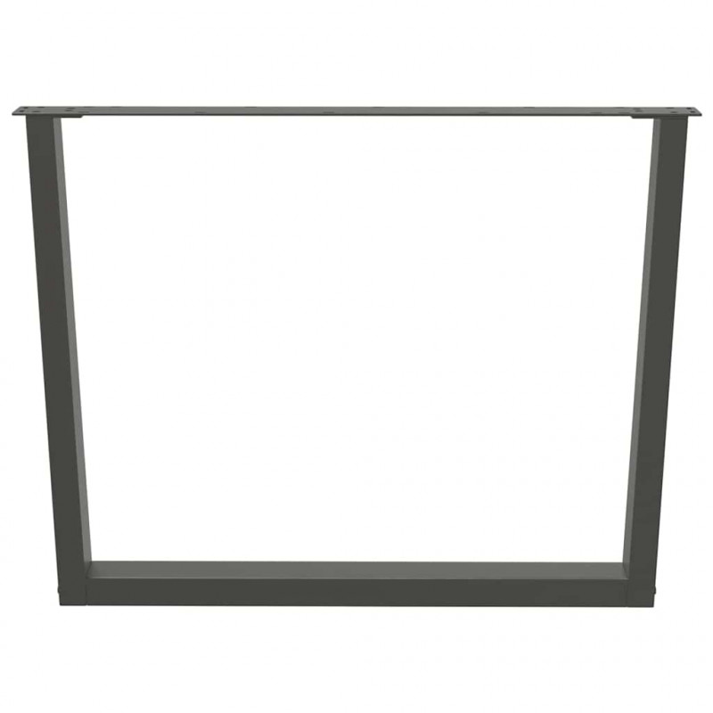 Nogi do stołu jadalnego w kształcie litery V 3 szt. Antracyt 100x(72-73,3) cm Stal