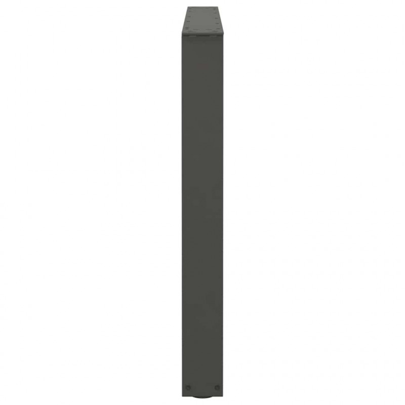 Nogi do stołu jadalnego w kształcie litery V 3 szt. Antracyt 100x(72-73,3) cm Stal
