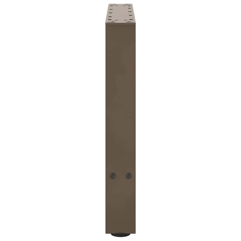 Nogi do stolika kawowego Naturalna stal 2 szt. 60x(42-43) cm Stal