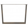 Nogi do stołu jadalnego w kształcie litery V 3 szt. Naturalna stal 100x(72-73,3) cm Stal