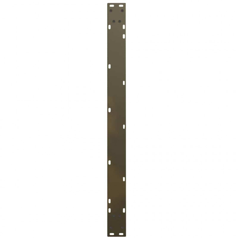 Nogi do stołu jadalnego w kształcie litery V 3 szt. Naturalna stal 100x(72-73,3) cm Stal
