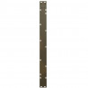 Nogi do stołu jadalnego w kształcie litery V 3 szt. Naturalna stal 100x(72-73,3) cm Stal