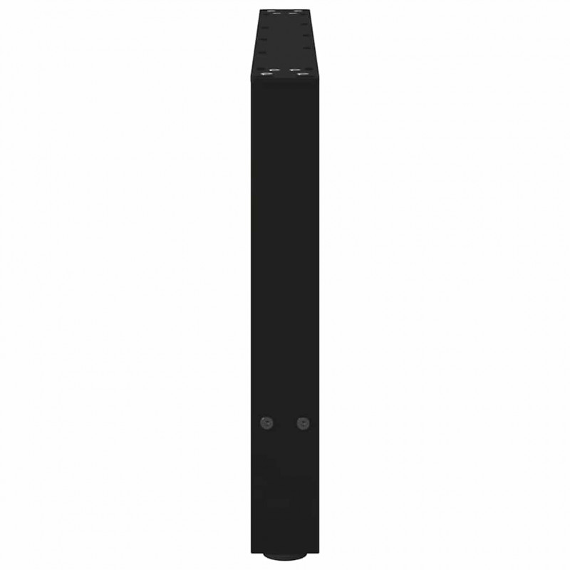 Nogi do stolika kawowego czarne 2 szt. 70x(42-43) cm stal