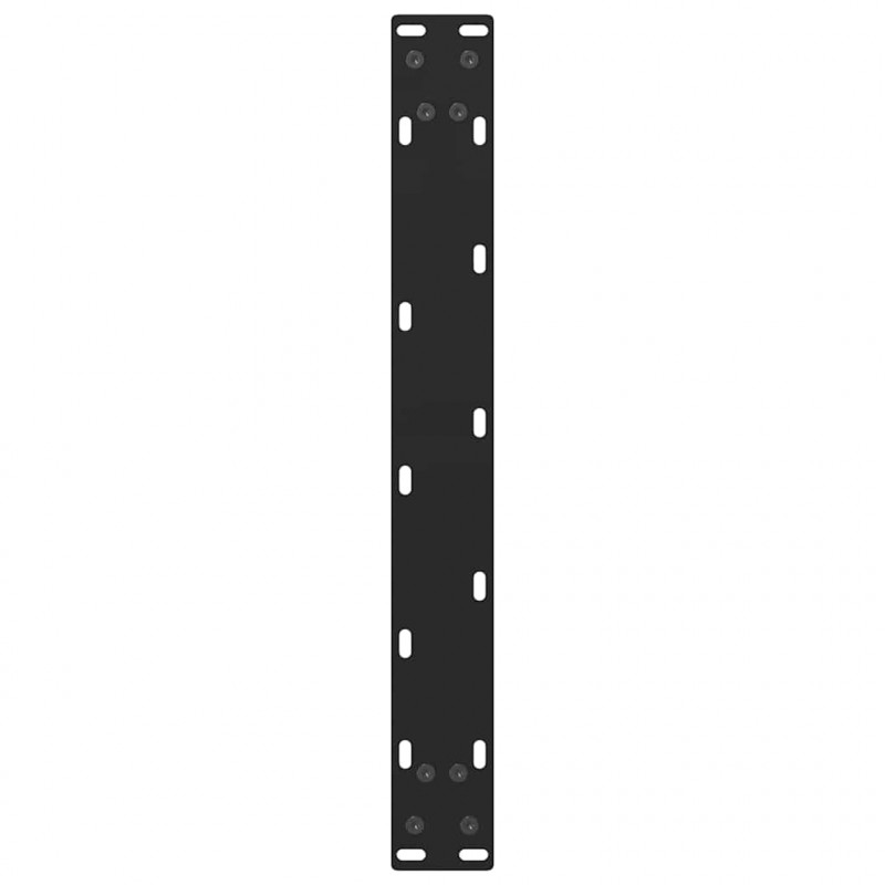 Nogi do stolika kawowego czarne 2 szt. 70x(42-43) cm stal