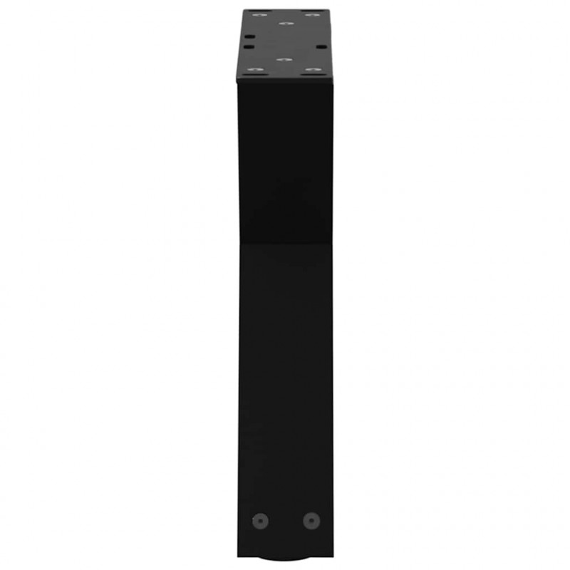 Nogi do stolika kawowego 2 szt. Czarne 30x(30-31,3) cm Stal