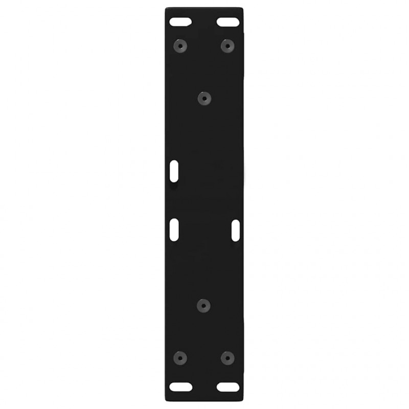 Nogi do stolika kawowego 2 szt. Czarne 30x(30-31,3) cm Stal
