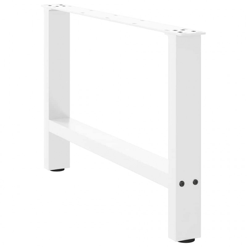 Nogi do stolika kawowego białe 2 szt. 70x(42-43) cm stal