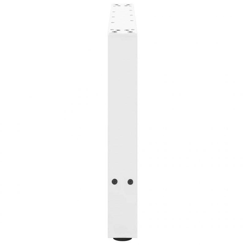 Nogi do stolika kawowego białe 2 szt. 70x(42-43) cm stal