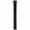 Nogi do stołu jadalnego w kształcie litery X 2 szt. Czarne 80x(72-73) cm Stal